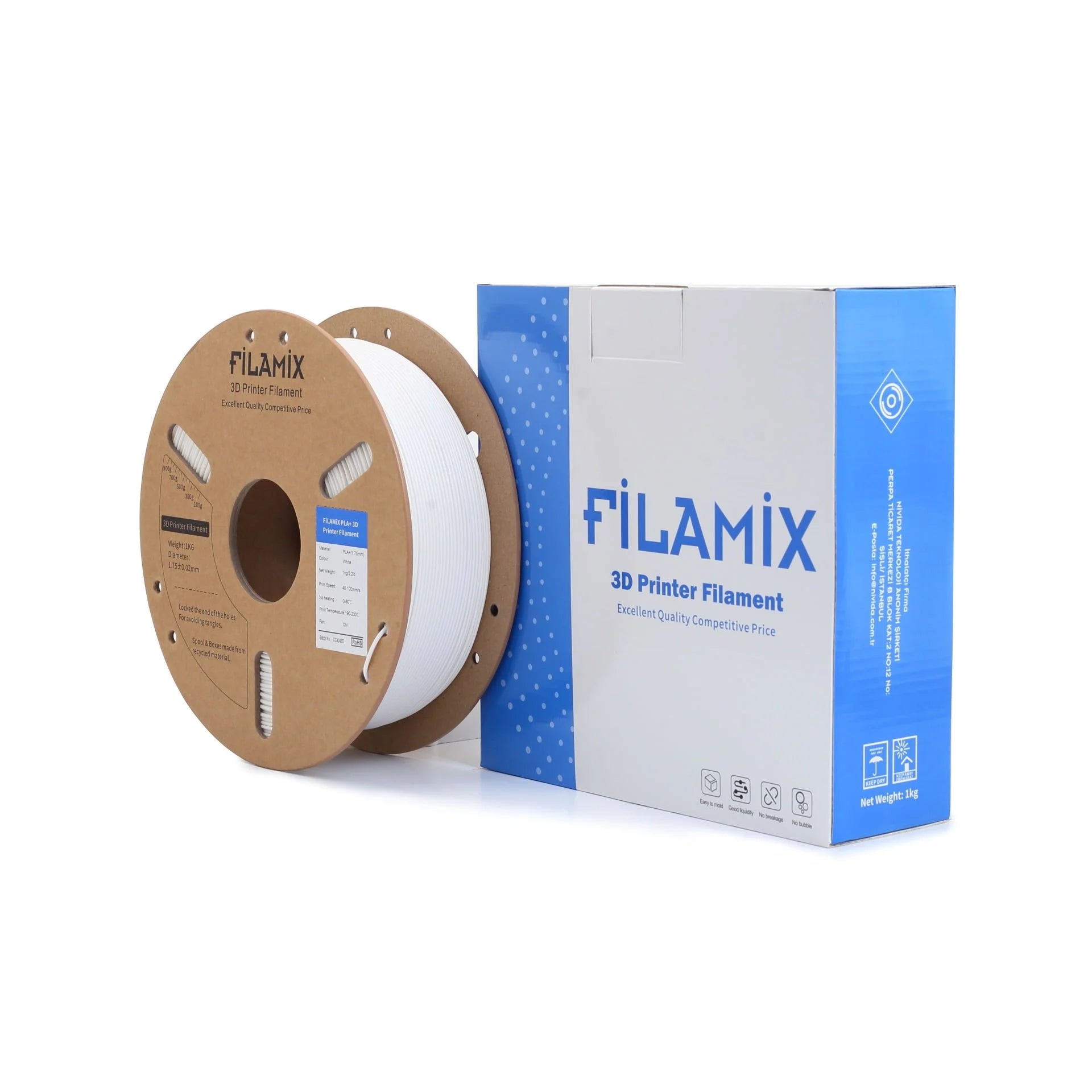 FİLAMİX Filament Pla+ 1.75mm 1 Kg Plus